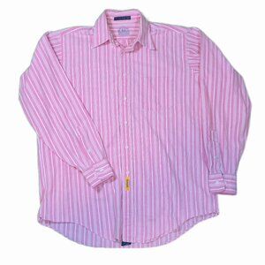 B.D. Baggies Original Shirt - Pink Striped Oxford -‎ Regular Fit M